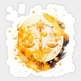 Watercolor Zodiac - Libra Sticker